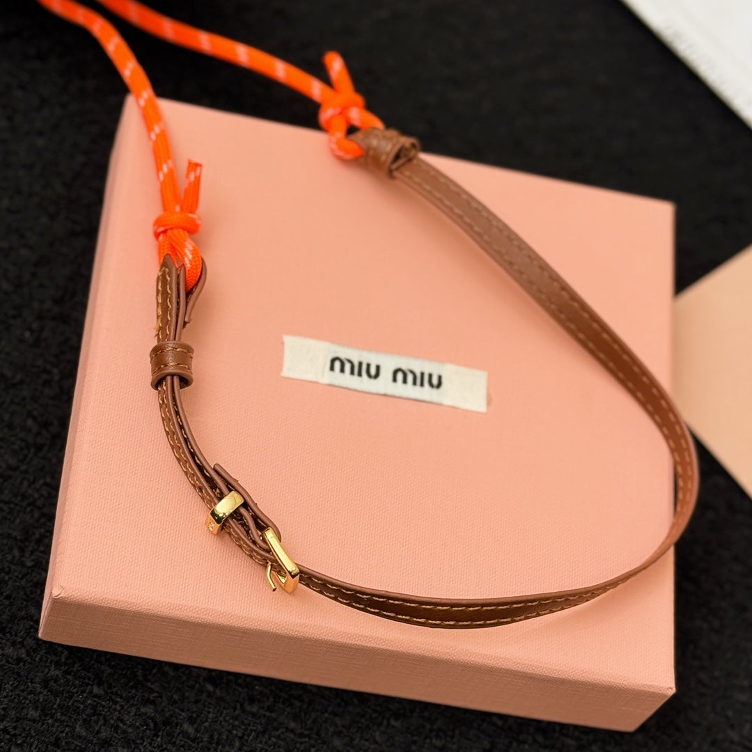 Leather earphone bag