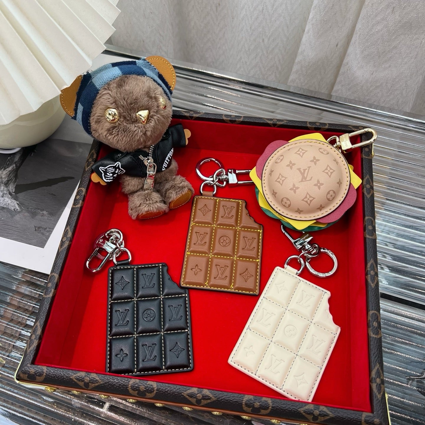 CHOCOLATE BAR FIGURINE Bag Charm and Key Holder