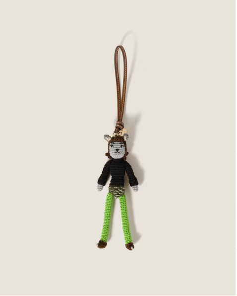 Crochet Wolf Doll Bag Charm