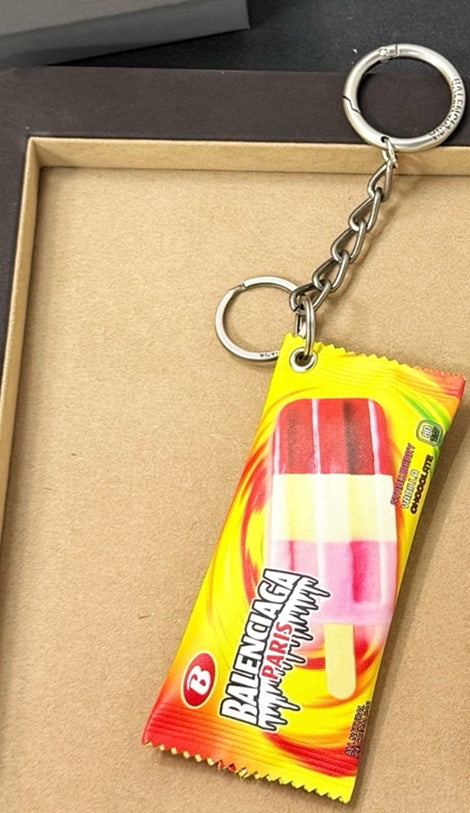 Men's Keychain/charm Snack Pouch in Red