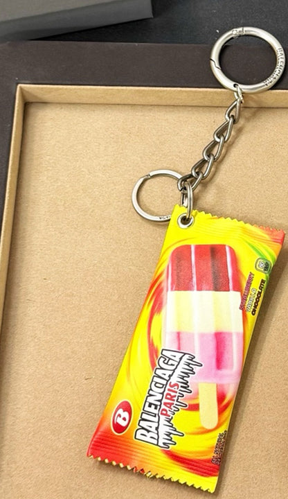 Men's Keychain/charm Snack Pouch in Red