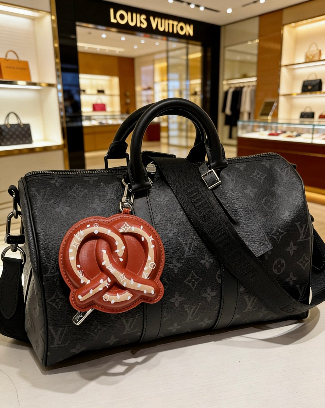 Bretzel Bag Charm