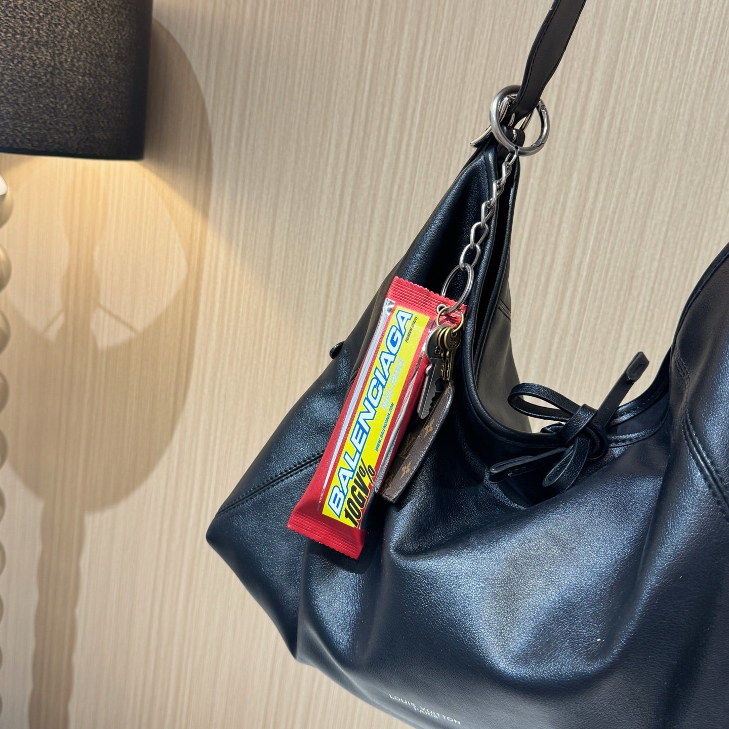 Snack Charm / Keychain in Red "10GV%" Sweet Treat Artwork