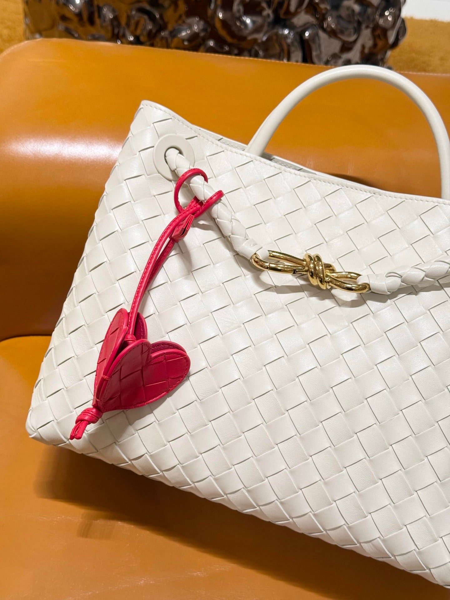 Charm Heart / 3D Intrecciato Heart Bag Charm