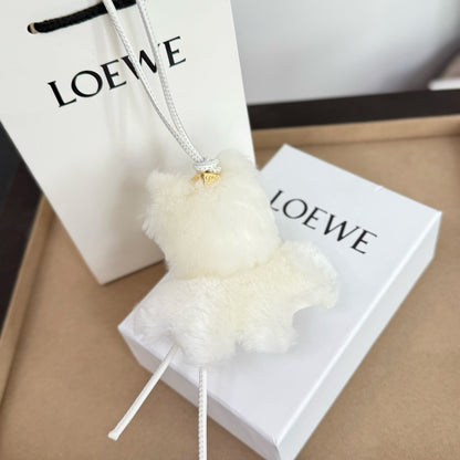 Shearling Snow Bunny Charm