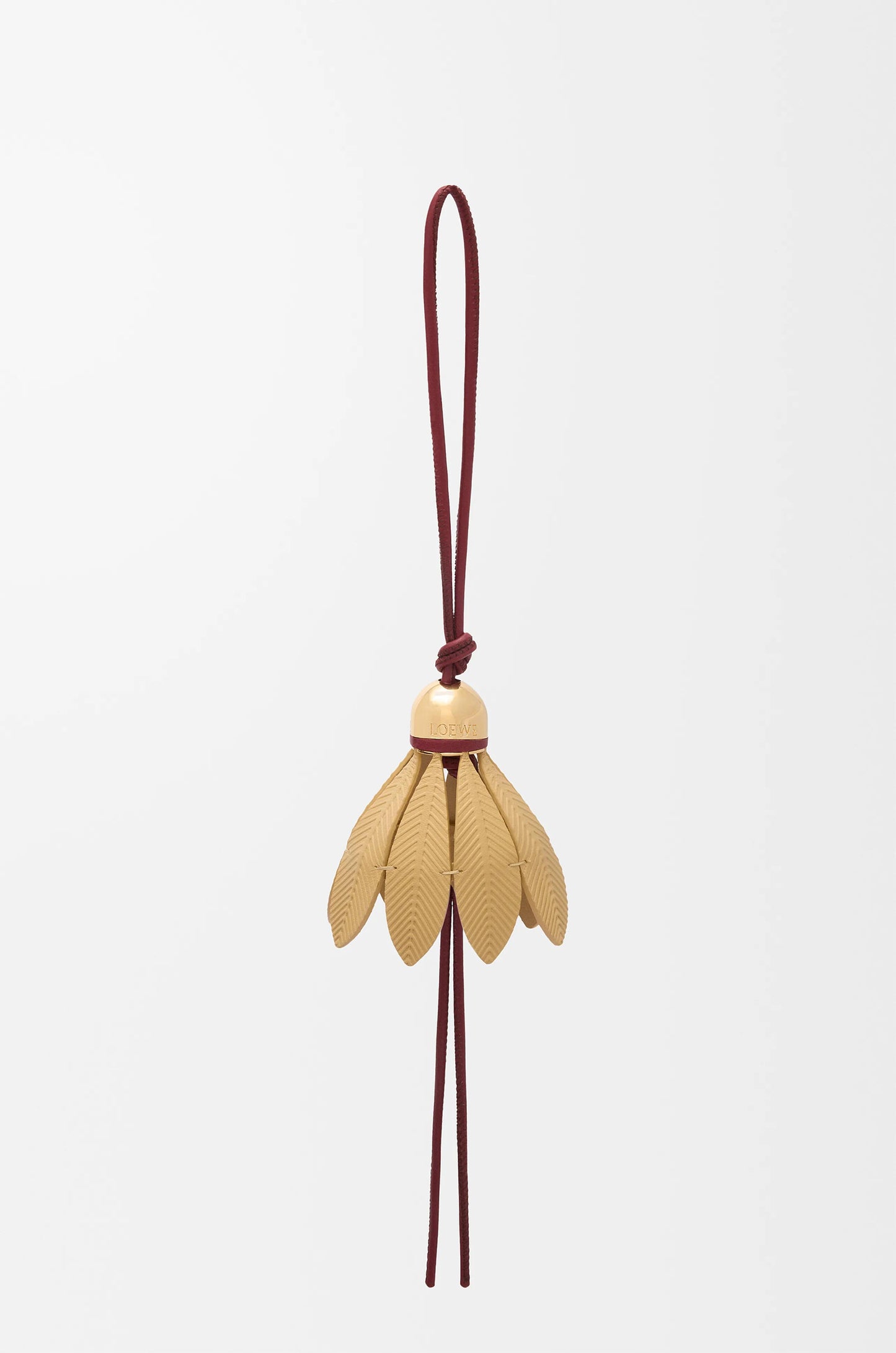 Badminton charm in classic calfskin