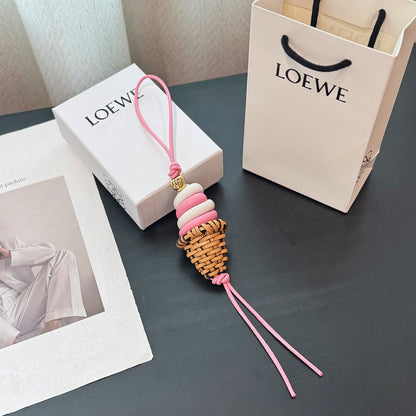 Ice cream charm in classic calfskin