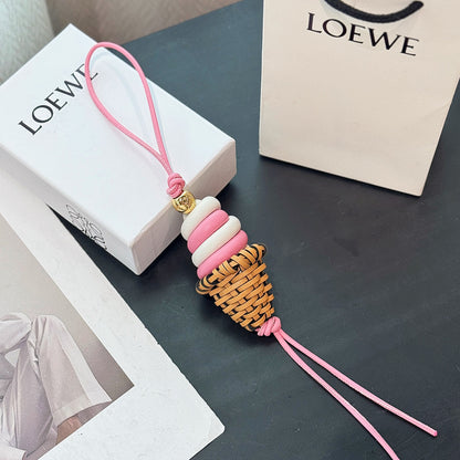 Ice cream charm in classic calfskin