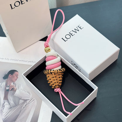 Ice cream charm in classic calfskin