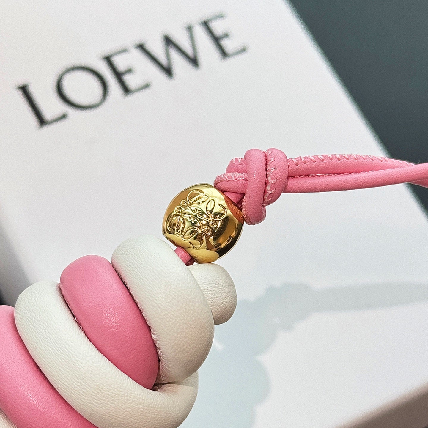 Ice cream charm in classic calfskin