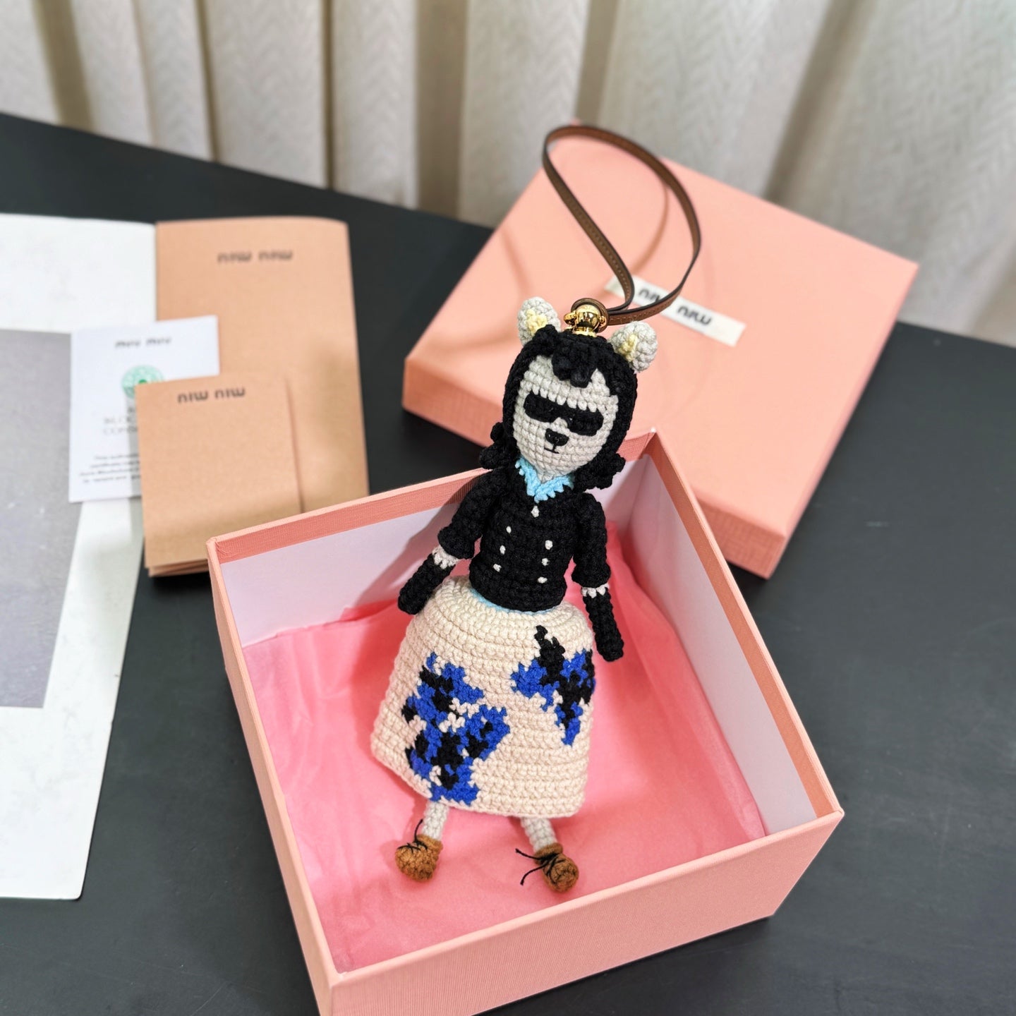 Crochet Wolf Doll Bag Charm