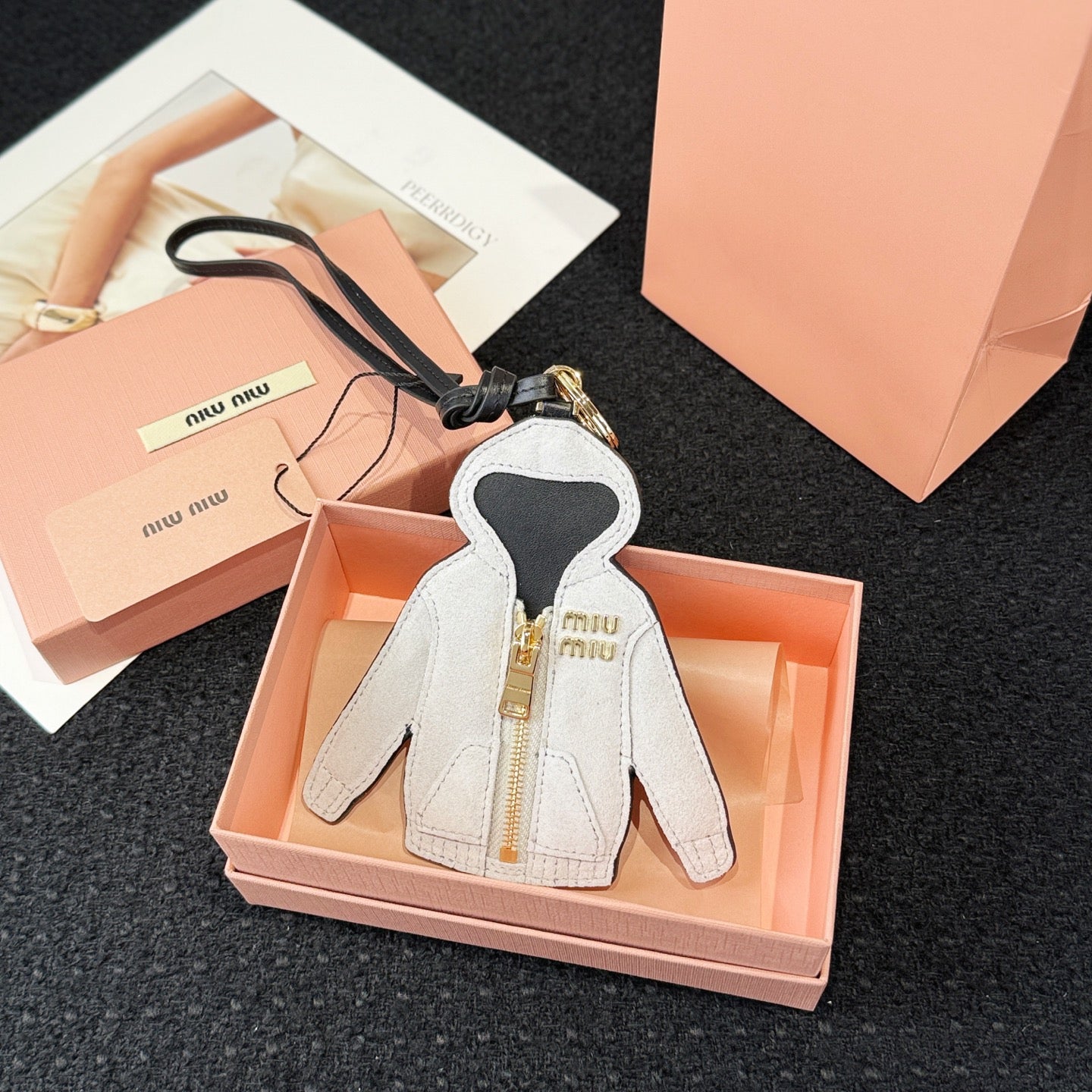 Leather Hoodie Bag Charm Trick