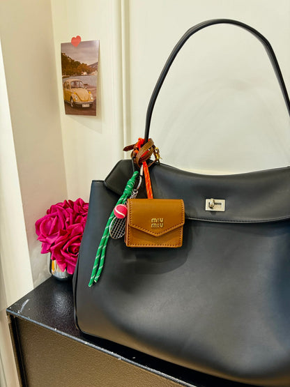 Leather earphone bag