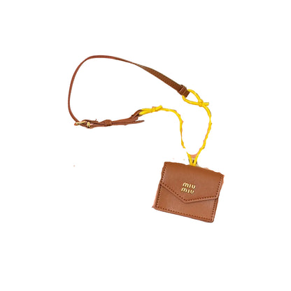 Leather earphone bag