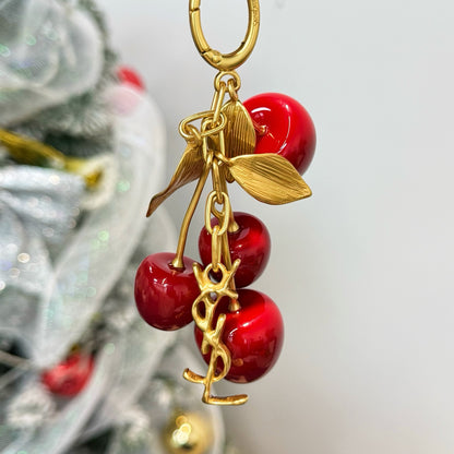 Cherry Charm Keychain