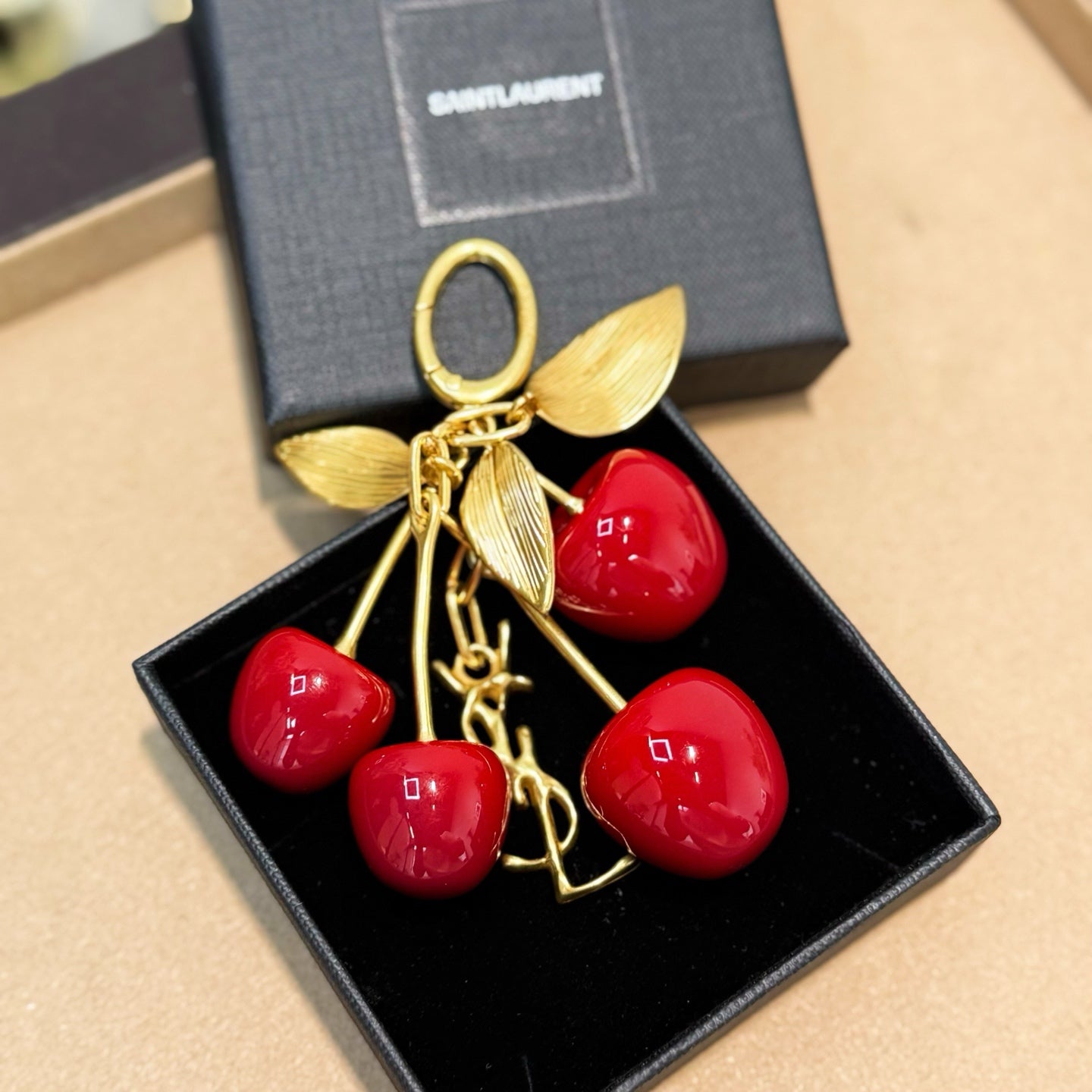 Cherry Charm Keychain