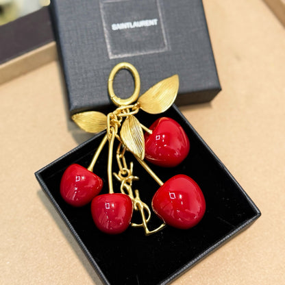 Cherry Charm Keychain