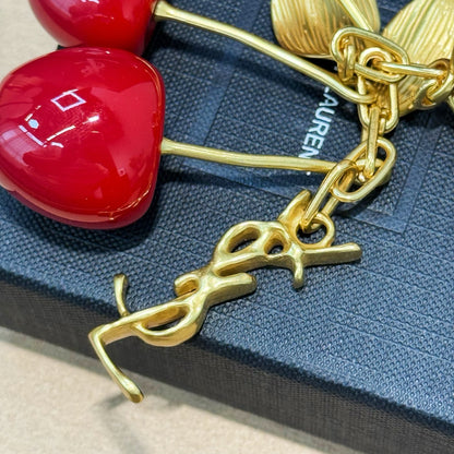 Cherry Charm Keychain