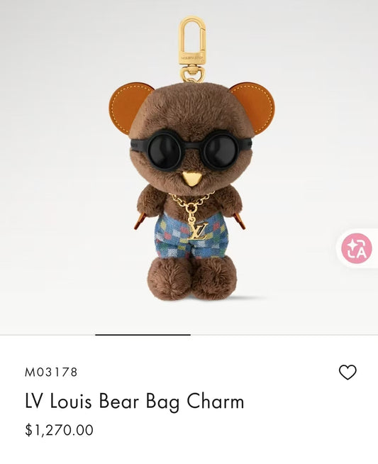 Sunglass Bear Bag Charm