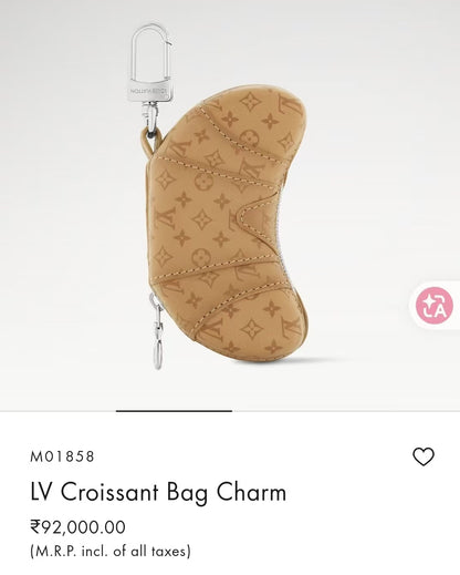 Croissant Bag Charm