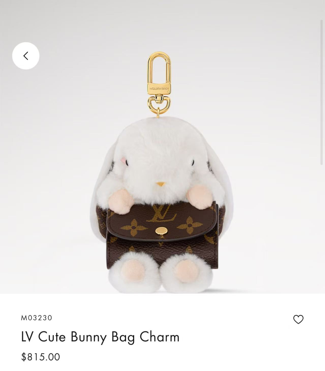 Cute Bunny Bag Charm