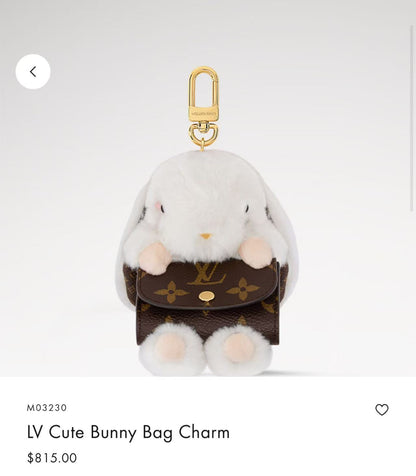 Cute Bunny Bag Charm