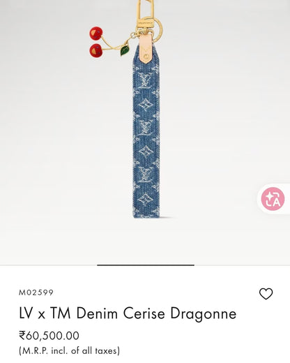 LV x TM Denim Cerise Dragonne