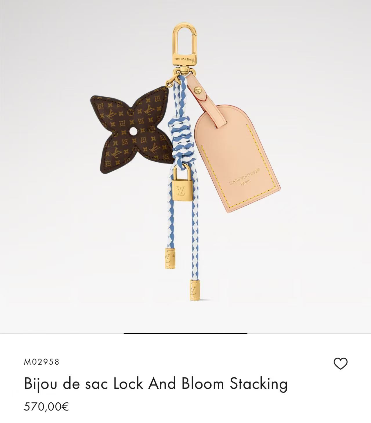 Lock And Bloom Stacking Bag Charm