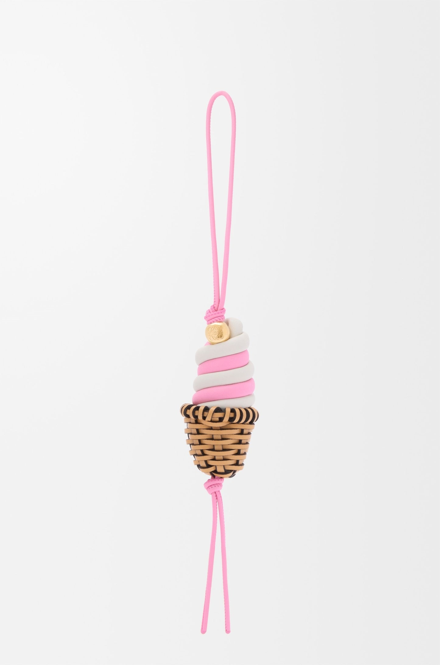 Ice cream charm in classic calfskin