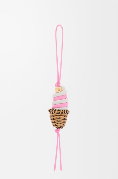 Ice cream charm in classic calfskin