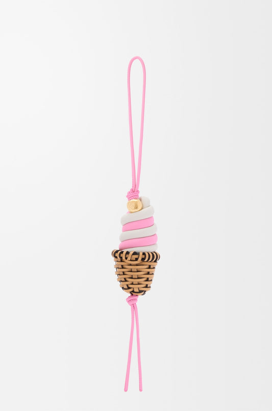 Ice cream charm in classic calfskin