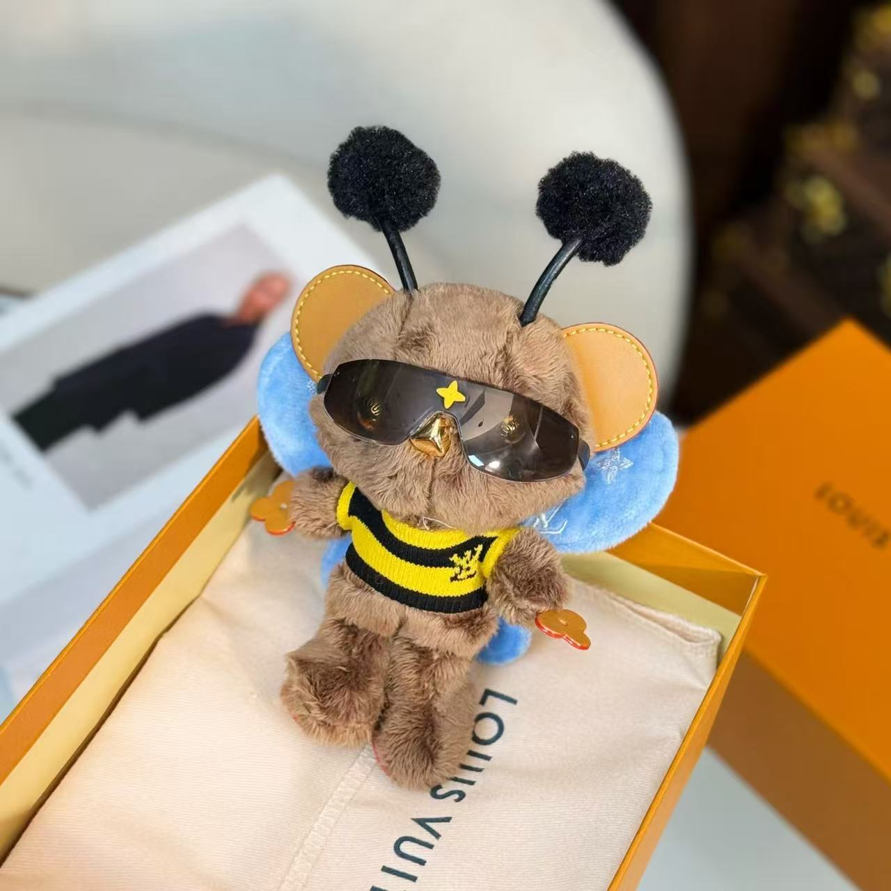 Bear Bee Bag Charm