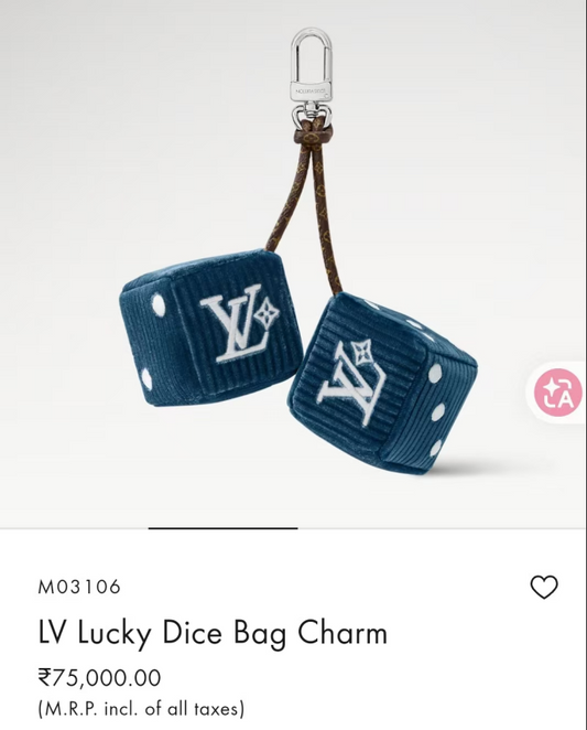 Lucky Dice Bag Charm