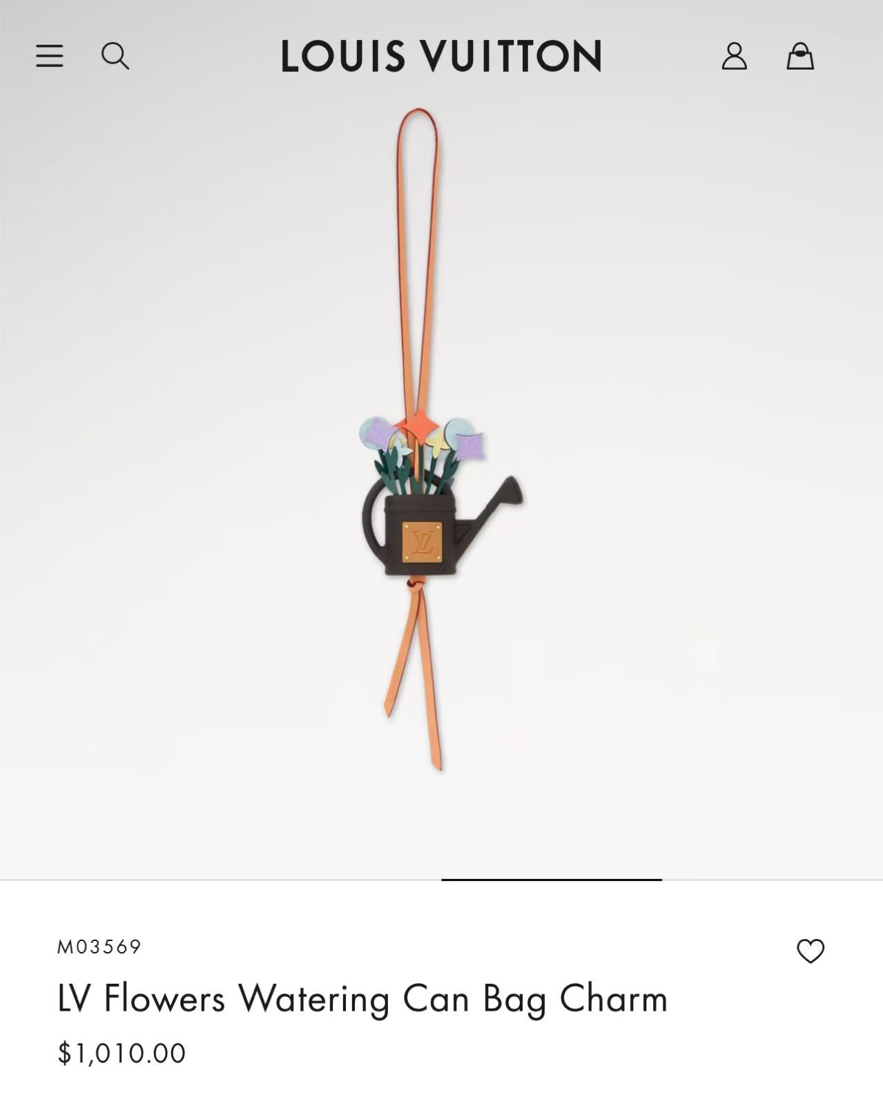 Flowers Watering Can Bag Charm