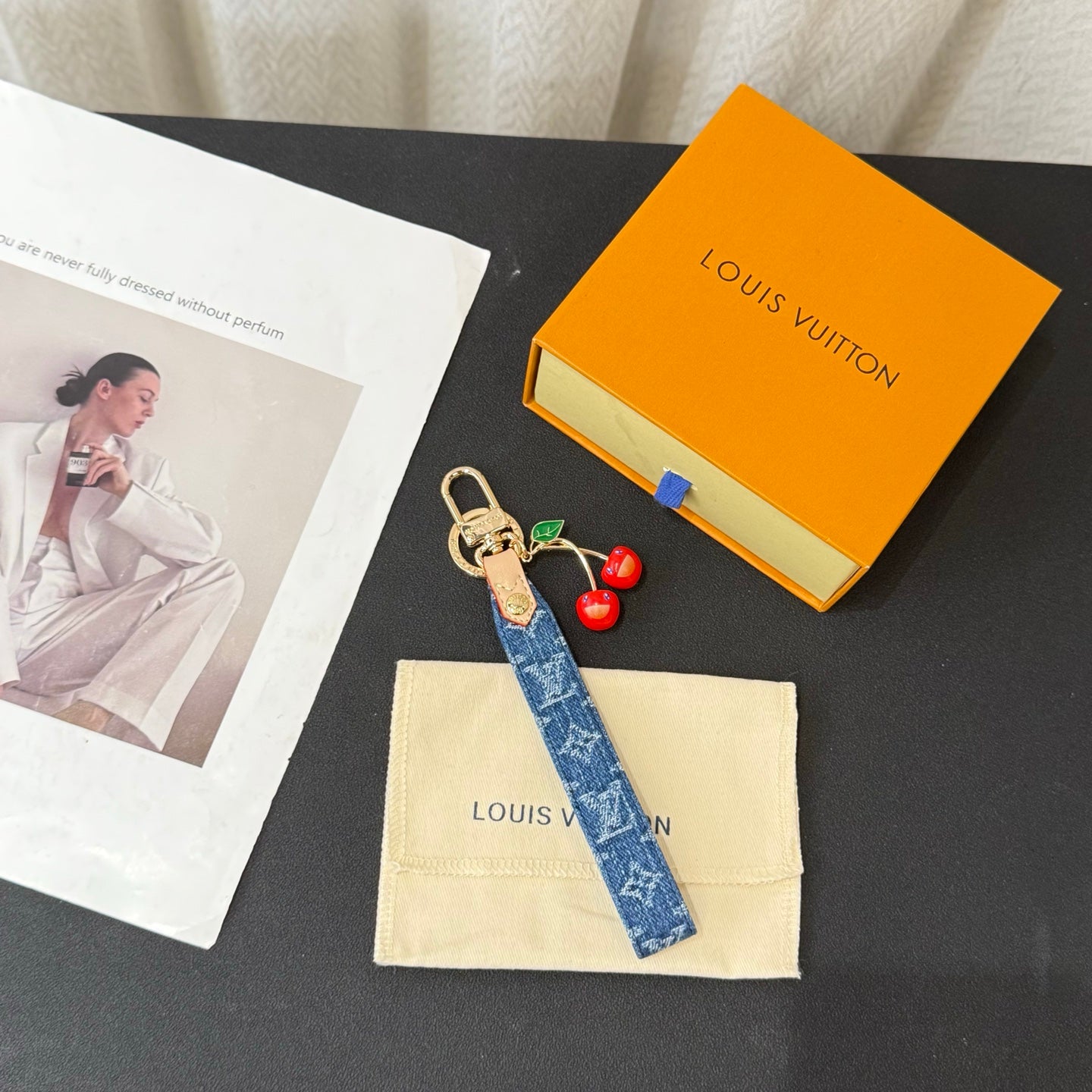 LV x TM Denim Cerise Dragonne