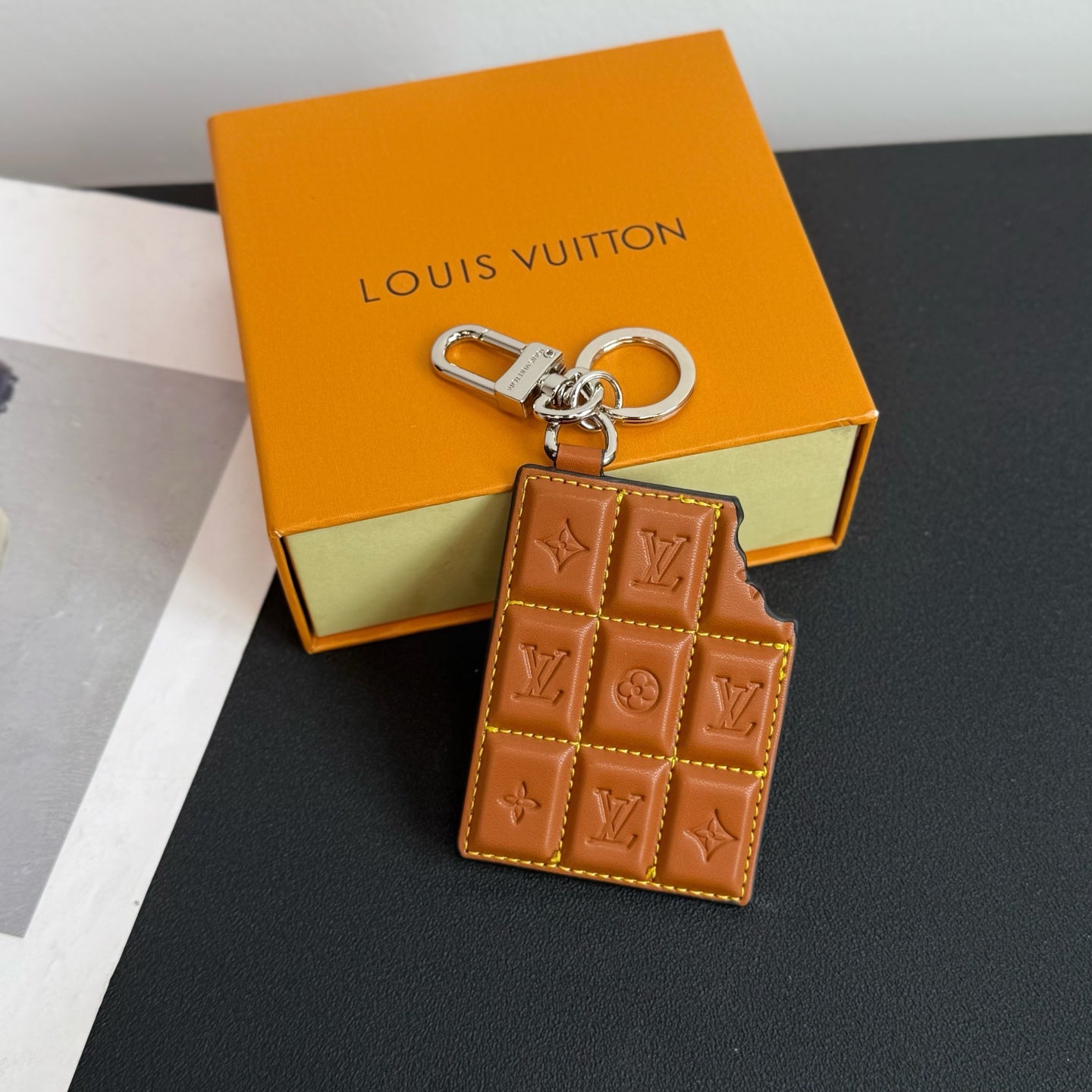CHOCOLATE BAR FIGURINE Bag Charm and Key Holder