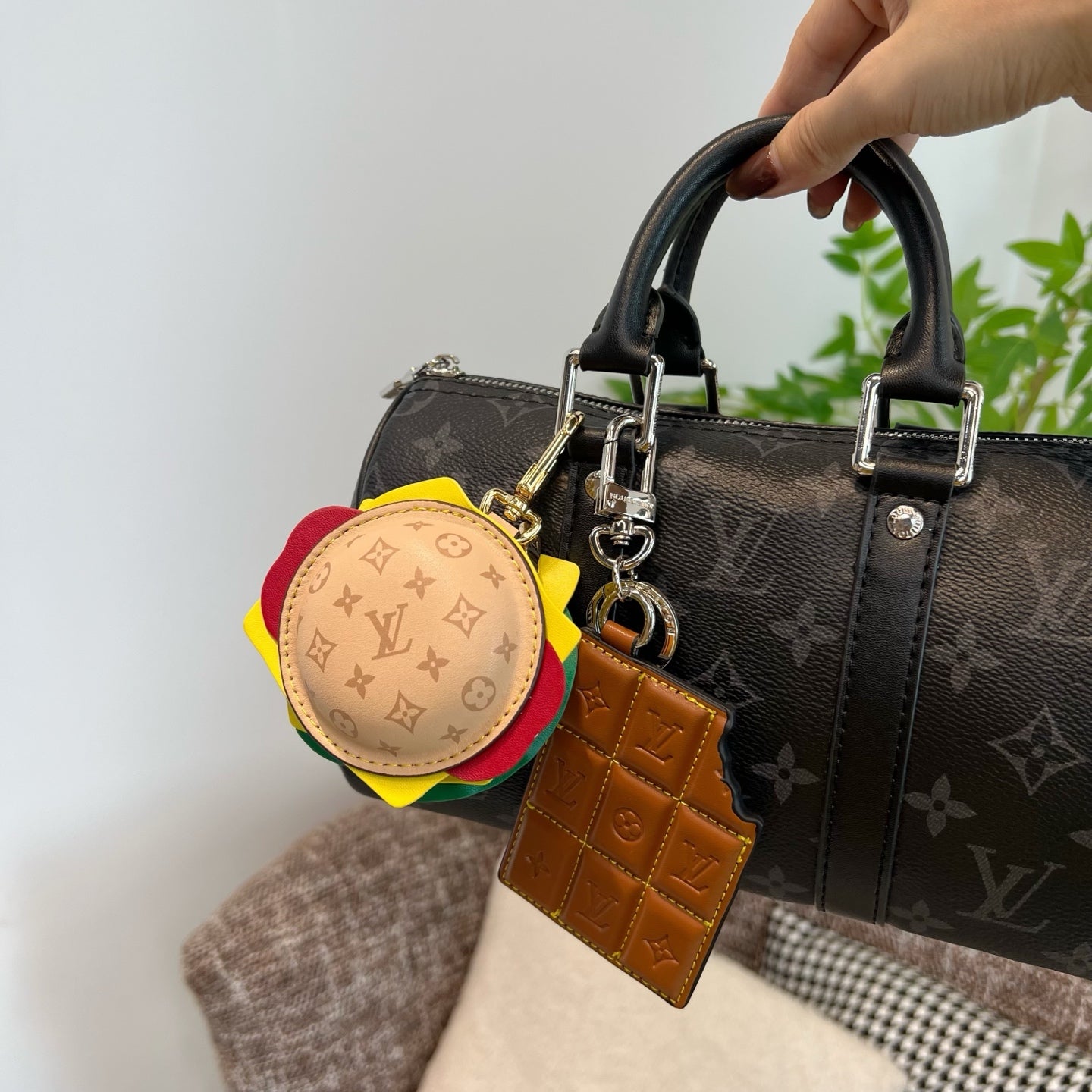 CHOCOLATE BAR FIGURINE Bag Charm and Key Holder