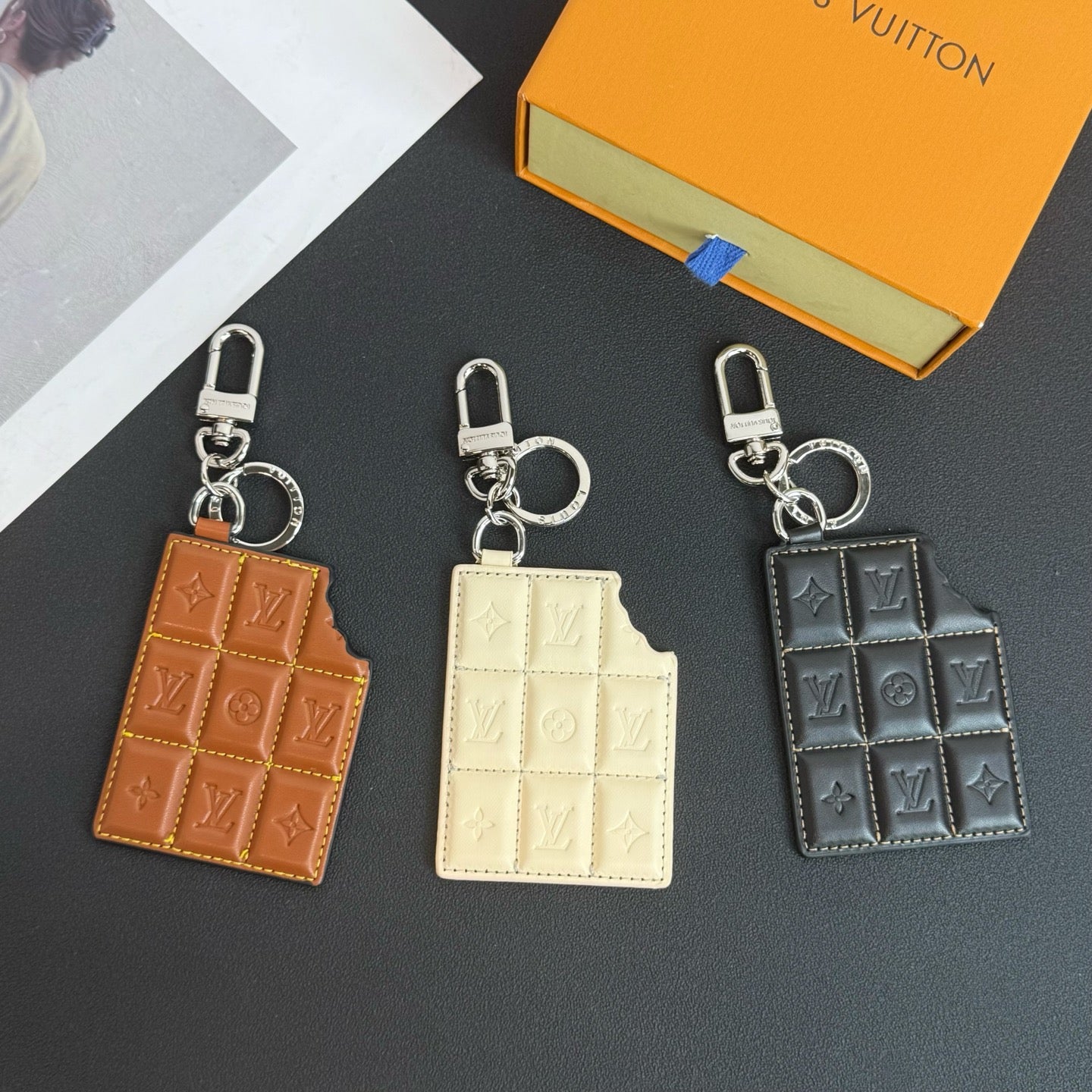 CHOCOLATE BAR FIGURINE Bag Charm and Key Holder
