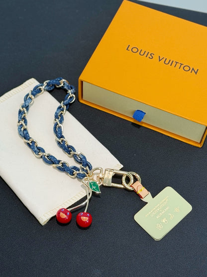 Denim Cerise Phone Holder