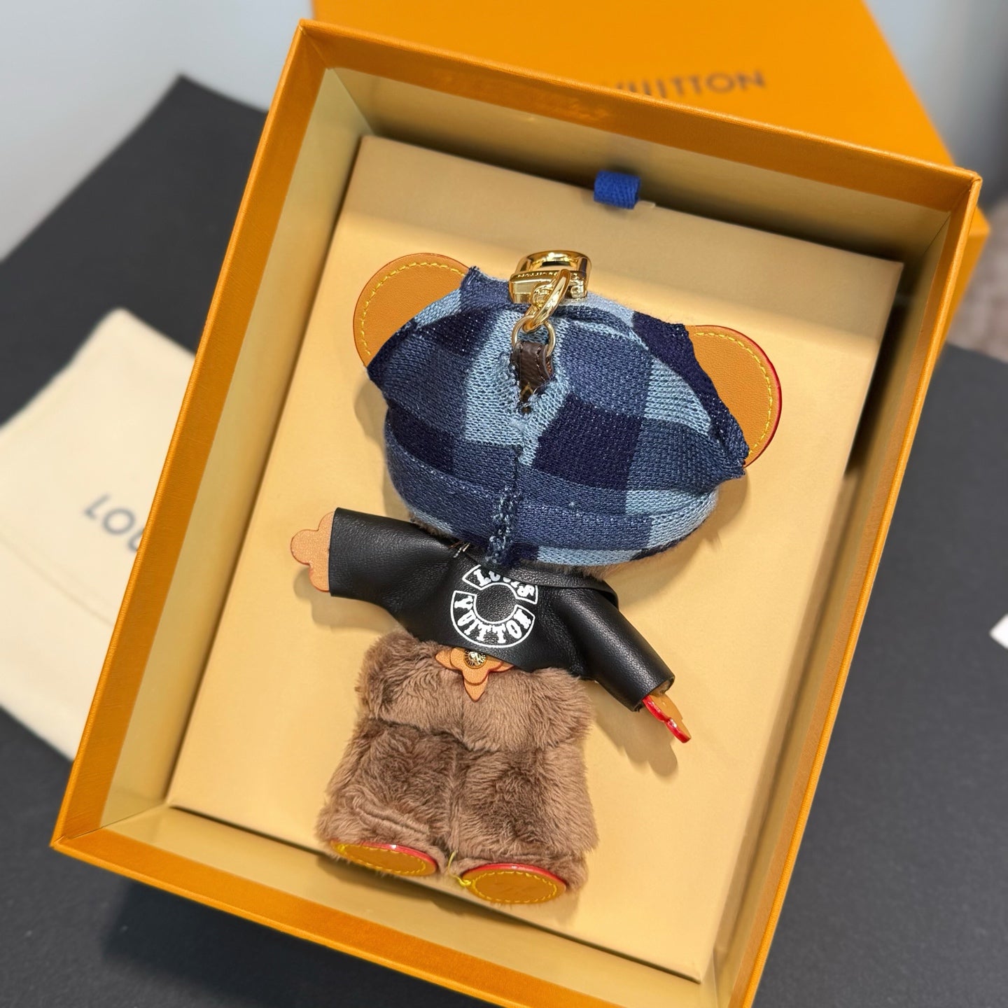 Rockabilly Bear Bag Charm