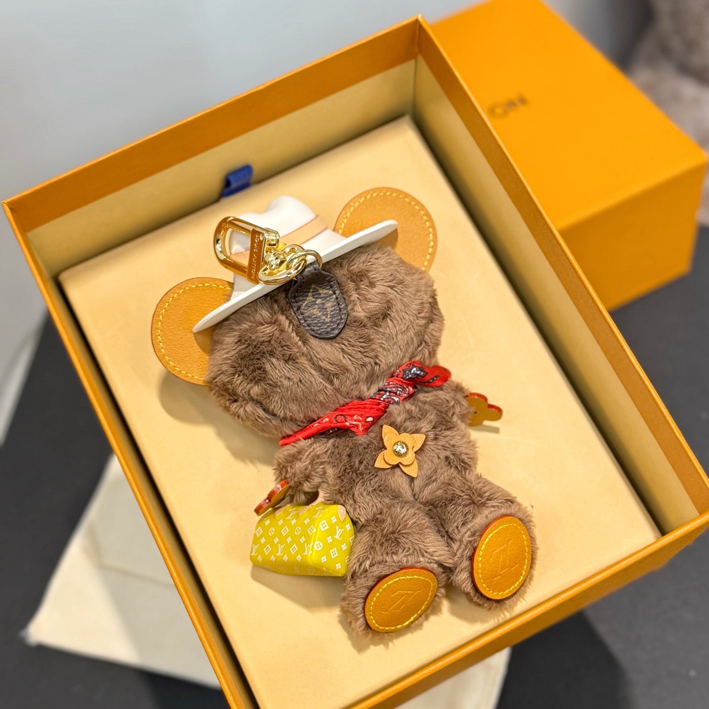 Western Bear Bag Charm