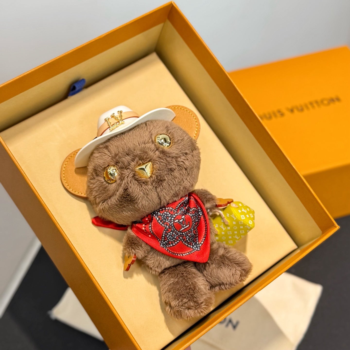 Western Bear Bag Charm