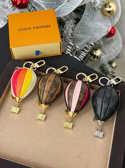 Mini hot air balloon bag charm