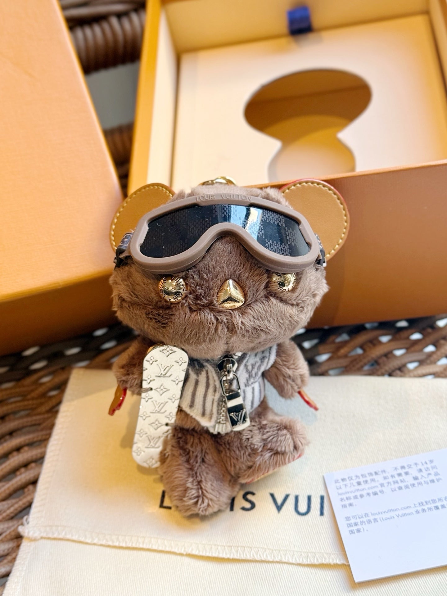 Bear dull bag charm