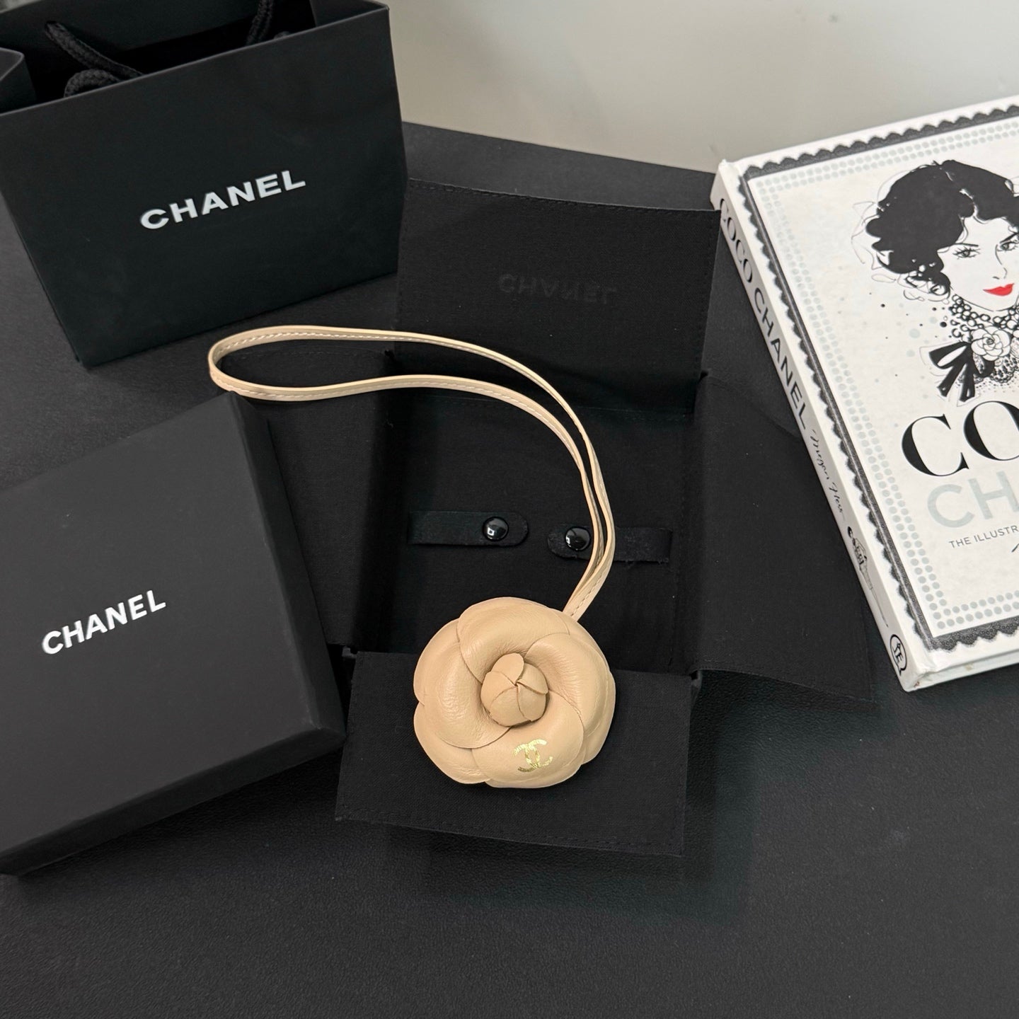 Mini Camellia Bag Charm