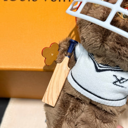 Bear Cricket Bag Charm